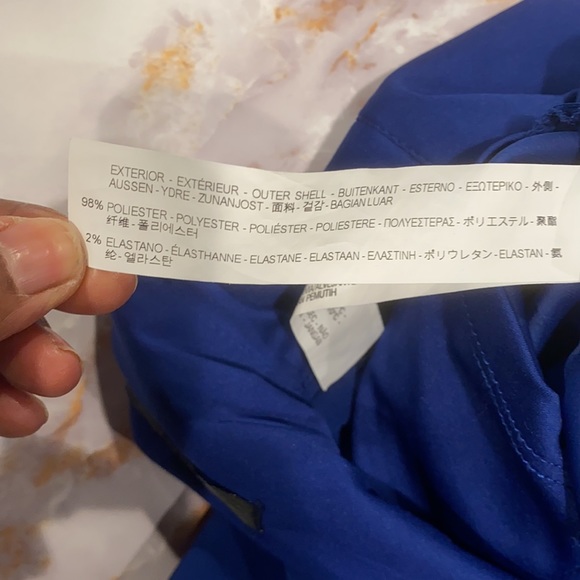 Zara blue jumpsuit with deep V back and side cut outs. SZ M - Picture 5 of 7